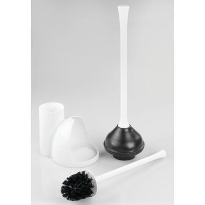 Una Plunger and Storage White - Interdesign