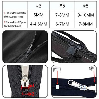 252Pcs Zipper Repair Kit, Zipper Replacement Zipper Pulls, Zipper Fix  Replacement Zipper Slider Set with Installation Pliers for Jacket Backpack  Luggage Sleeping Bag #3#5#8 Silver and Black - Yahoo Shopping