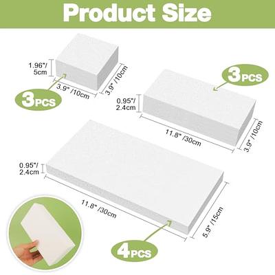 20 Pack Foam Blocks for Crafts, Polystyrene Brick Rectangles for Floral  Arrangements, Art Supplies (White, 4 x 4 x 2 in)