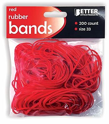 #19 Red Rubber Bands 1250pc per Box (3-1/2 inch x 1/16 inch)