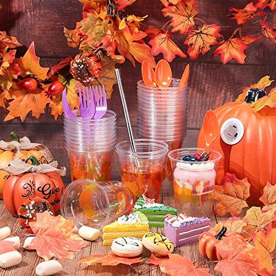 100 Pcs 12 oz Thanksgiving Disposable Cups Autumn Clear Plastic Cups  Tumblers Disposable Wine Glasses Plastic Glasses Wedding Cups for Liquor  Coffee Juice (Pumpkin) - Yahoo Shopping