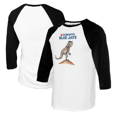 Infant Tiny Turnip White/Royal Kansas City Royals TT Rex Raglan 3/4 Sleeve T-Shirt