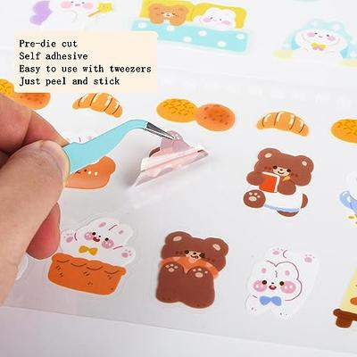 Cute Cartoon Bear Rabbit Stickers - 50 Sheets Kawaii Coil Sticker Book PET  Transparent Bunny Journaling Scrapbook Clipping Supplies Decals Material  for Planner Bullet Album Calendar Kids DIY Crafts - Yahoo Shopping