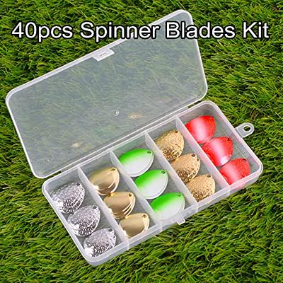 Colorado Spinner Blades Fishing Lures Kit 40pcs DIY Lure Making Set for  Spinner baits Spoons Walleye Rig Trout Salmon Bass Fishing - Yahoo Shopping
