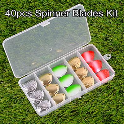 Colorado Spinner Blades Fishing Lures Kit 40pcs DIY Lure Making Set for Spinner  baits Spoons Walleye Rig Trout Salmon Bass Fishing - Yahoo Shopping