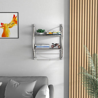 Wallniture Moduwine Wall Mount Towel Rack for Bathroom Wall Decor