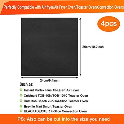 BYKITCHEN Air Fryer Oven Liners, 10.2x9.4 Inches, Set of 4, Reusable  Toaster Oven Liner, Compatible with Cuisinart Breville Hamilton Beach Black  and Decker Toaster Oven, Toaster Oven accessories - Yahoo Shopping