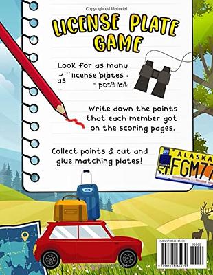 Road Trip License Plate Game for Kids: License Plate Puzzle Book Across the  US & Canada