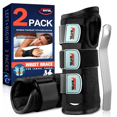 CERBONNY Carpal Tunnel Wrist Brace,2Pack Wrist Support Brace Adjustable  Wrist Strap Reversible Wrist Brace for Sports Protecting/Tendonitis Pain  Relief/Carpal Tunnel/Arthritis-Right&Left : : Health & Personal  Care