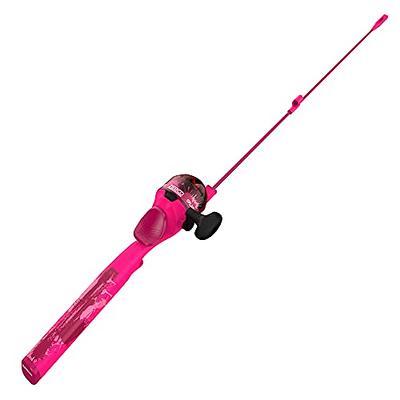 Zebco Kids Wilder Spincast Reel and Fishing Rod Combo, 4 Ft. 3 In. 2-Piece  Fishing Pole, Size 20 Reel, Changeable Right- or Left-Hand Retrieve