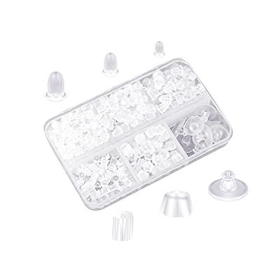 Silicone Earring Backs, 6 Styles Soft Clear Earring Safety Backs