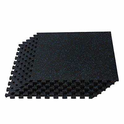 PROSOURCEFIT Exercise Puzzle Mat Black 24 in. x 24 in. x 0.5 in