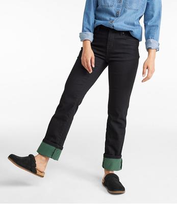 Women's Perfect Fit Pants, Fleece-Backed Slim-Leg, Pants at L.L.Bean