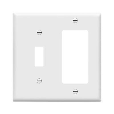 GE Wall Switch & Outlet Combo Single Pole, White