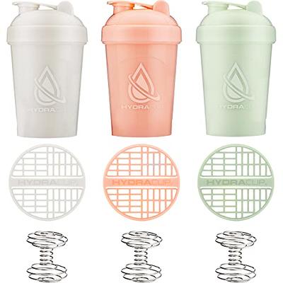 Hydracup [5 Pack] - 20 oz OG Shaker Bottle for Protein Powder Shakes &  Mixes, Dual Blender, Wire Whi…See more Hydracup [5 Pack] - 20 oz OG Shaker