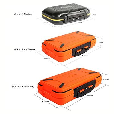 Fishing Tackle Box Black Portable Bait Waterproof Double Layer Fly Lure  Storage Case Accessory