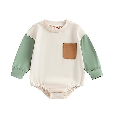 Okbabeha Fall Baby Clothes Newborn Infant Boy Girl Bubble Romper