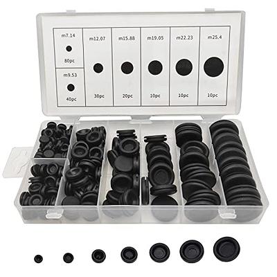 Round Rubber Plug Hole Grommet Kit 7 Sizes Black Double Sided Electrical  Firewall Gasket Kit with Retractable Box Knife for Protecting Cable Wire  Hole Plug Assortment Automotive Supply (52 Pieces) - Yahoo Shopping