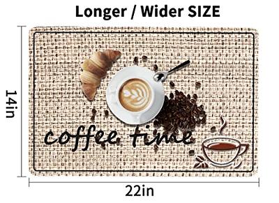  Mimore Coffee Mat - Coffee Maker Mat for Countertop 18x24 -  Absorbent Hide Stain Anti-Slip Coffee Bar Mat Under Coffee Maker Espresso  Machine - Dish Drying Mat for Kitchen Counter: Home