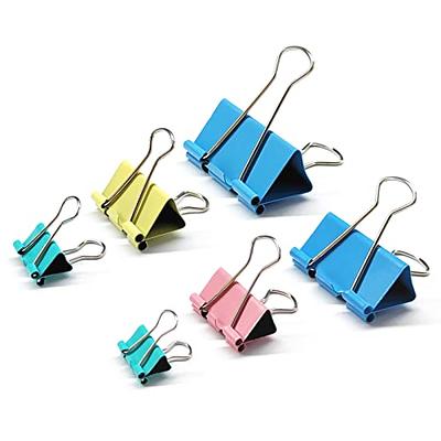 120Pcs Assorted Sizes Binder Clips, Metal Paper Clamps 4 Assorted Sizes,  Medium, Small, X Small and Micro for Office Supplies, Black.