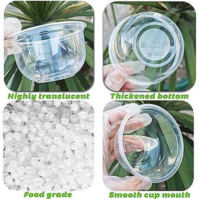 Disposable Poly Plastic Bowl Covers for Food 12, Clear Plastic Food Covers  Pack of 100 