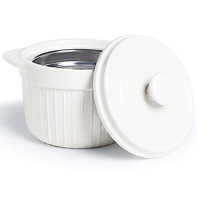 Kyraton Bacon Grease Container With Strainer, 48 oz Metal Shining