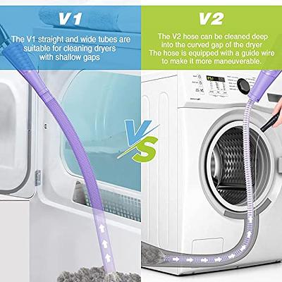 Holikme 2 Pieces Dryer Vent Cleaner Kit, Dryer Lint Vacuum