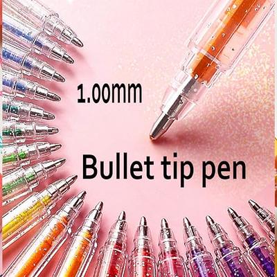 Glitter Gel Pen Set, Pens for Adult Coloring Books Fine Tip Colored Markers  Pens