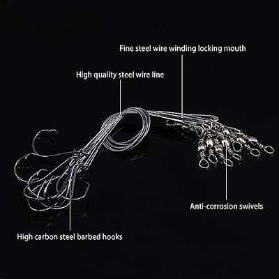 Goture Circle Hooks Rigs Saltwater Steel Leader Wire, 100 PCS Heavy Duty Circle  Hook with Leader Wire Bass Catfish Fishing Lure Rig，7 Size 1/0 2/0 3/0 4/0 5/0  6/0 8/0 - Yahoo Shopping