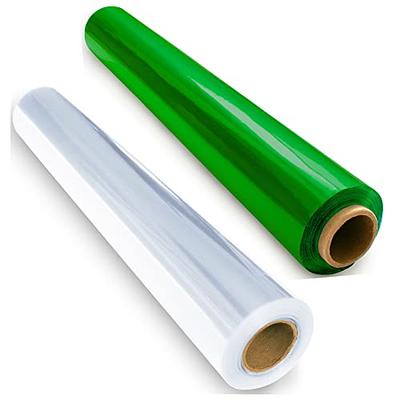 200 ft Green Cellophane Wrap Roll (16 in x 200 ft) - Cellophane Wrap Green  - Green Cellophane Roll - Green Transparent Paper - Green Clear Wrap 