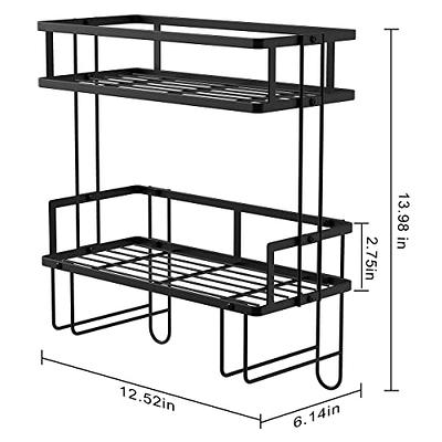 2 Tier Bathroom Storage Rack, Punch-free Bathroom Hanging Shelf