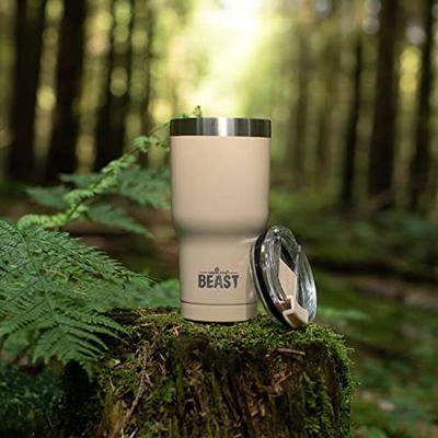 Beast 30 oz Tumbler Stainless Steel Vacuum Insulated Coffee Ice Cup Double  Wall Travel Flask (Sand) - Yahoo Shopping