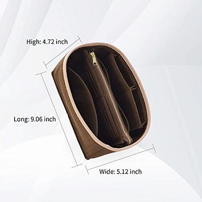  LEXSION Felt Purse Bag Organizer Insert with zipper Bag Tote  Shaper Fit Speedy Neverful PM MM 8021 Beige M : Clothing, Shoes & Jewelry