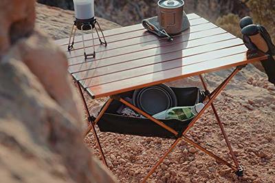 Medium TALU : Portable Camping Table with Aluminum Table Top - TREKOLOGY