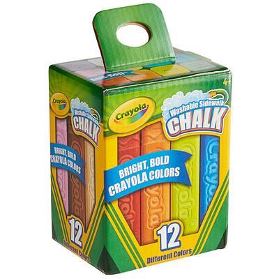 Crayola Washable Sidewalk Chalk in Assorted Colors, 24 Count