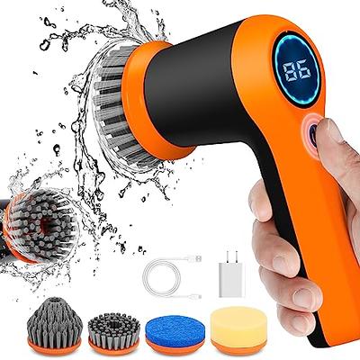 Electric Spin Scrubber, Airpher 10 in 1 Cordless Cleaning Brush IPX8 w –