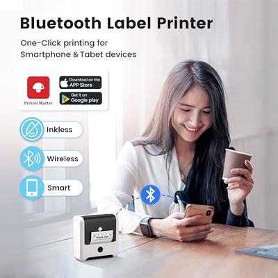 Portable Mini Label Printer P50 Thermal Adhesive Label Maker Inkless  Bluetooth Labeller Similar as Marklife P50 DIY Label Tapes