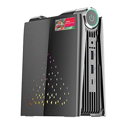 KAMRUI [Gaming PC Mini PC 32GB RAM 512GB SSD with AMD Ryzen 7 5700U, Mini  Computer