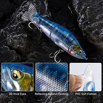 Dr.Fish Jointed Swimbait Glide Baits, 5.3 1oz Slow Sinking Multi-Jointed  Fishing Hard Lures Striper Muskie Lures Bass Fishing Saltwater Swimbait  Pike Mackerel Halibut Lures - Yahoo Shopping