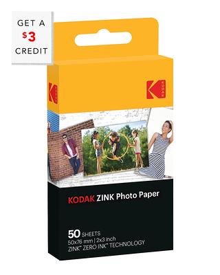 Kodak Smile Zink Photo Paper 3.5x4.25, Sticky Photo Print Paper