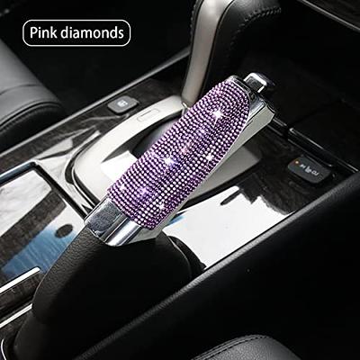 Car Handbrake Cover, Bling Crystal Rhinestone Dedicated Side Brake  Protective Cover, Diamond Inlaid Car Supplies Lever Cover, Auto Interior  Decoration Accessories Universal for Women Girls (Pink) - Yahoo Shopping