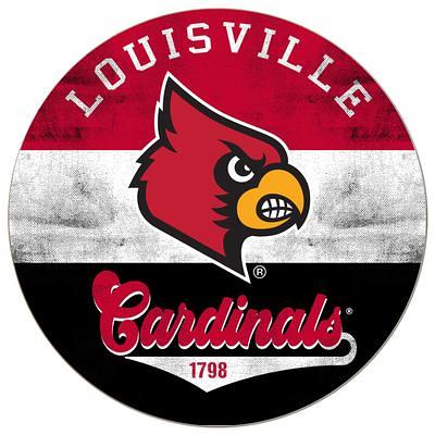 Louisville Cardinals 24'' x 24'' Distressed Logo Cutout Sign