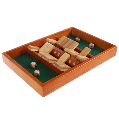 STERLING Shut The Box Game Family Dice Game Wood