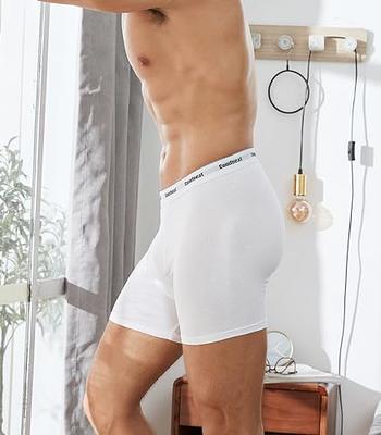 Comfneat Men's 6-Pack Boxer Briefs Soft Breatheable Underwear S