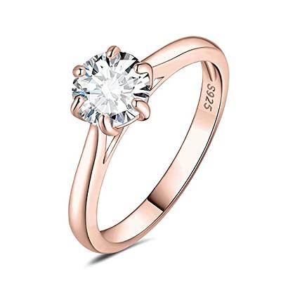 Hitlinker Moissanite Engagement Rings for Women 2ct Oval Cut