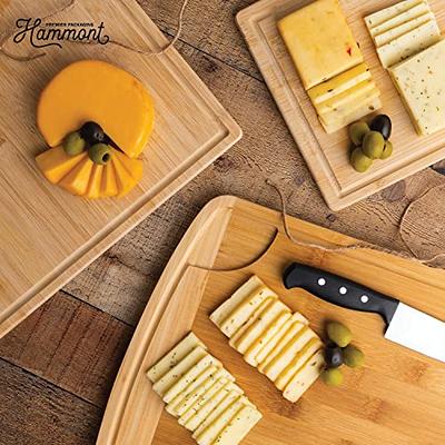 Wood Cutting Board Set with Handle for Kitchen Large and Small Long 2 Packs  Acacia Wooden Kitchen Cutting Boards for Meat, Cheese, Bread,Vegetables