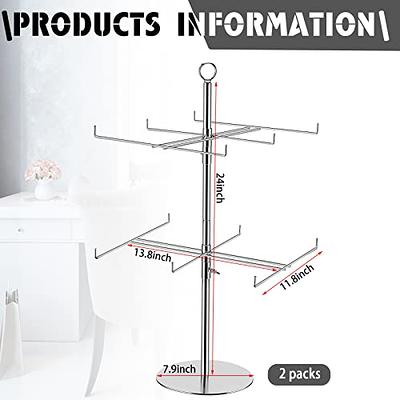 YEOOE Upgraded Retail Display Stand 7 Tier Spinning Display Stand, Movable  Shop Spinner Rack with Hooks, Retail Display Racks for Jewelry Keyring Hats  Socks Toys (White) - Yahoo Shopping