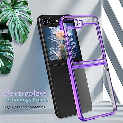 Z Flip 5 Case Clear With Ring, Ultra Thin Transparent All-round