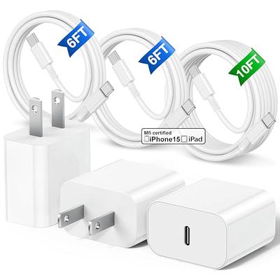 iPhone 15 Charger, 20W USB C Charger with 6.6ft USB C to C Fast Charging  Cable for iPhone 15 Pro/15 Pro Max/15 Plus, iPad Pro 12/11 inch, iPad Air