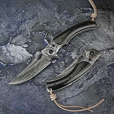 folding knives EDC for men,7.4Men's manual pulley opening